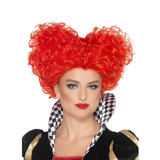 Peluca roja de la reina de corazones