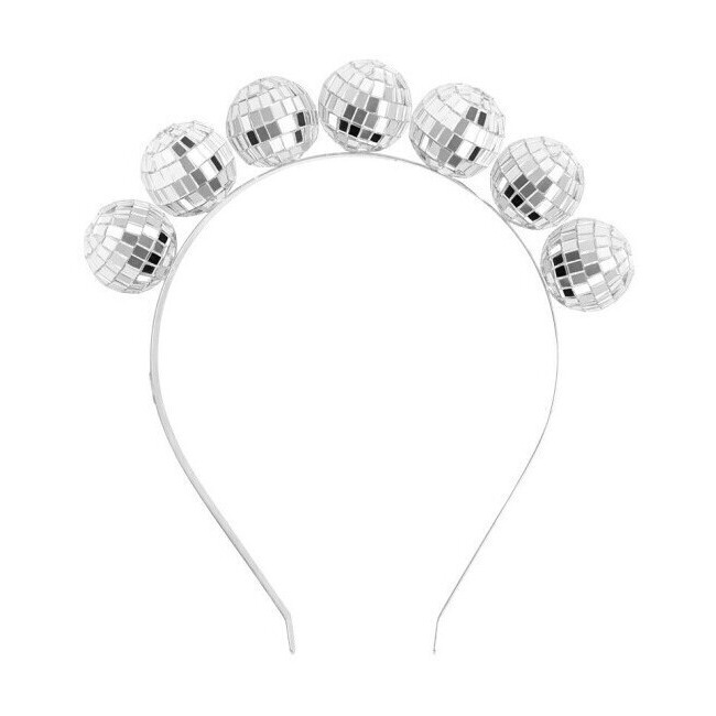 Diadema de bolas disco metálicas