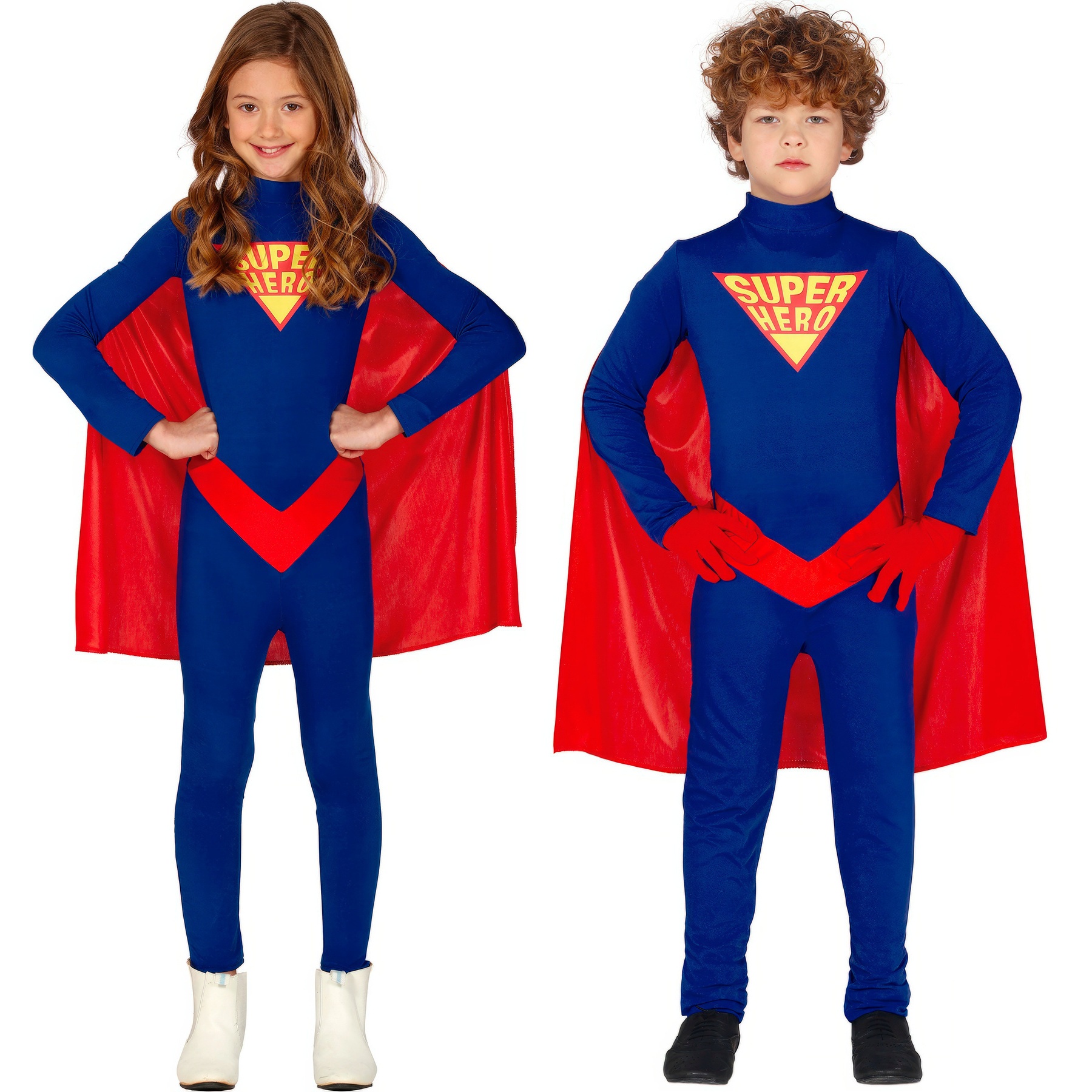 Disfraz de superhéroe infantil con capa