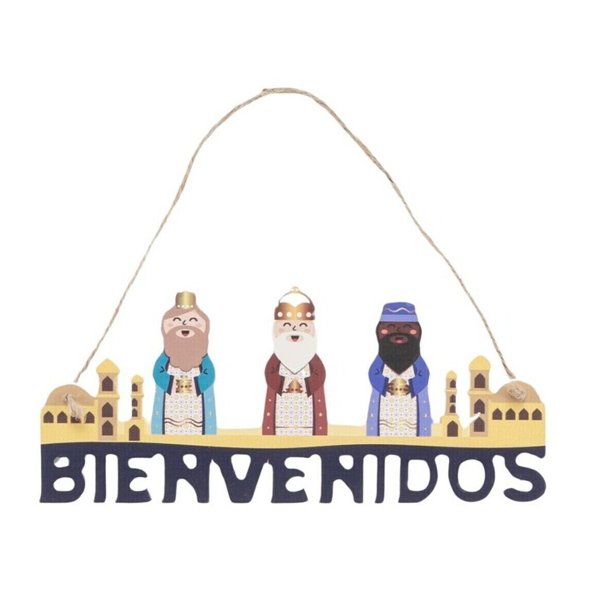 Colgante de Reyes Magos de 21,5 x 9,2 cm