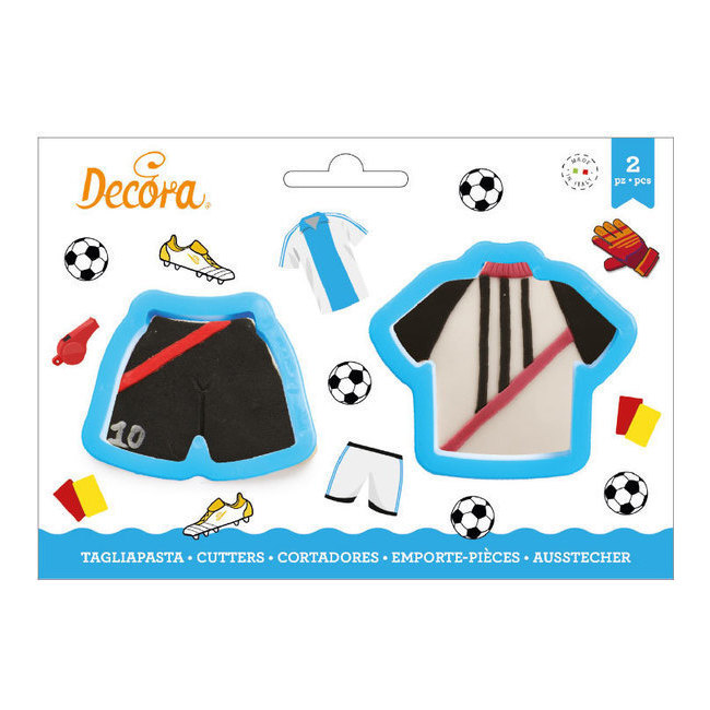 Cortadores de equipaje de Fútbol - Decora - 2 unidades