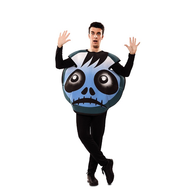 Disfraz de emoticono zombie para adulto