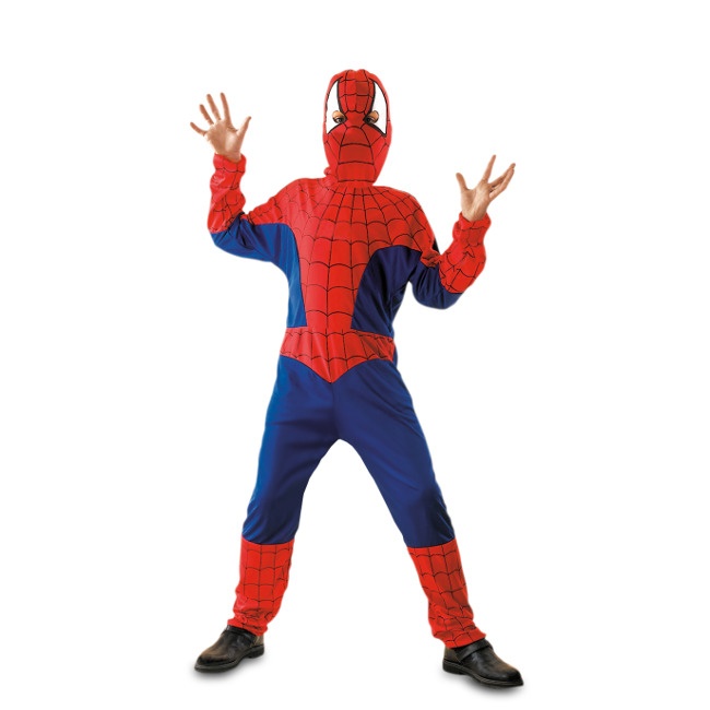 Disfraz de hombre araña con capucha para niño