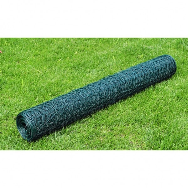 Alambrada galvanizada con revestimiento de PVC verde 25x1 m