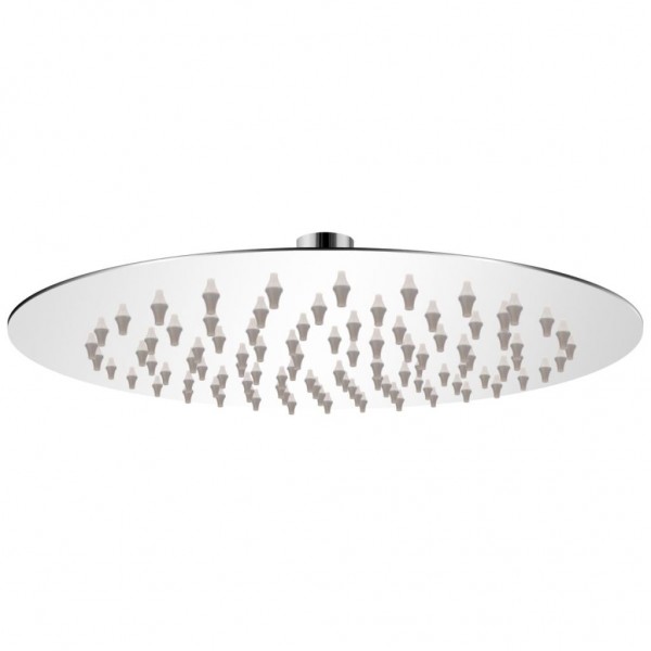 Alcachofa de ducha redonda efecto lluvia acero inoxidable 20 cm