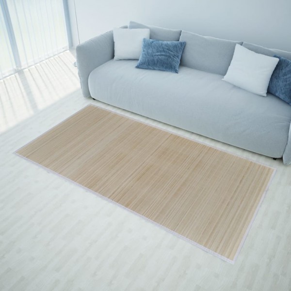 Alfombra de bambú 100x160 cm natural