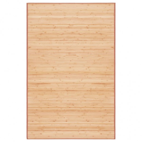 Alfombra de bambú marrón 100x160 cm
