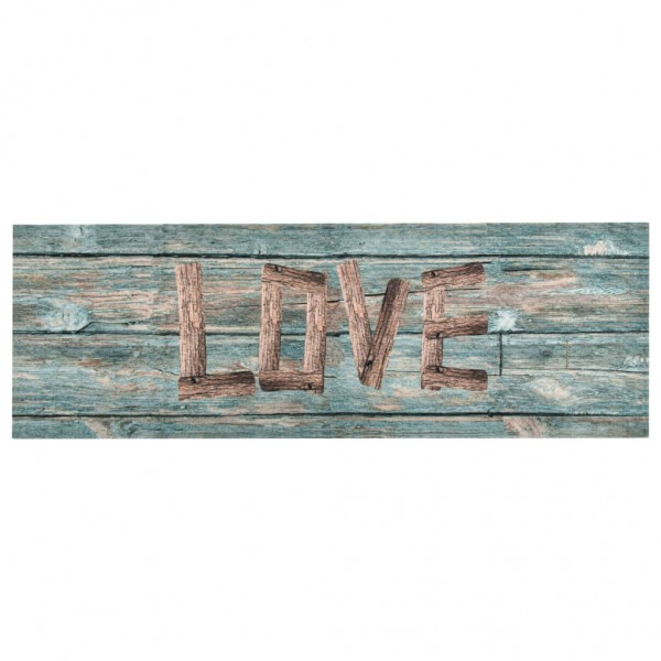 Alfombra de cocina lavable Love 60x300 cm