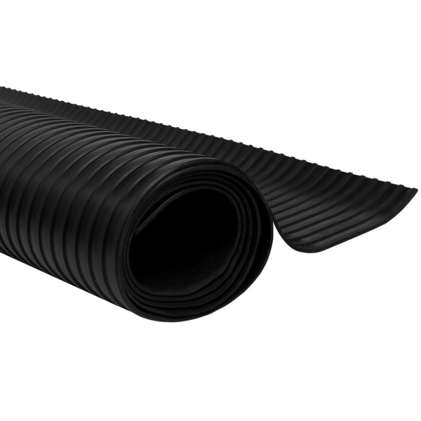 Alfombra de goma antideslizante acanalada ancha 2x1 m