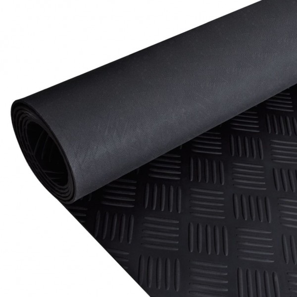 Alfombra de goma antideslizante placa estriada 2x1 m
