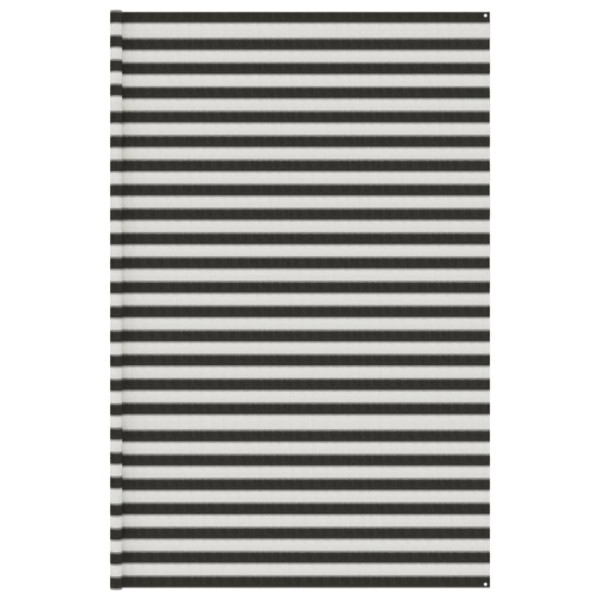 Alfombra de tienda campaña HDPE antracita y blanco 400x500 cm