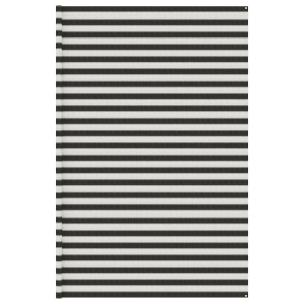 Alfombra de tienda campaña HDPE antracita y blanco 400x600 cm