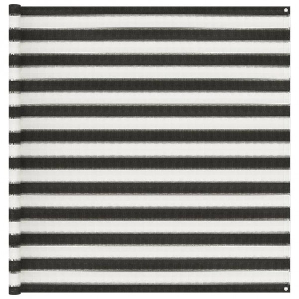 Alfombra de tienda de campaña gris antracita y blanca 200x400cm