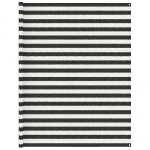 Alfombra de tienda de campaña gris antracita y blanca 250x450cm