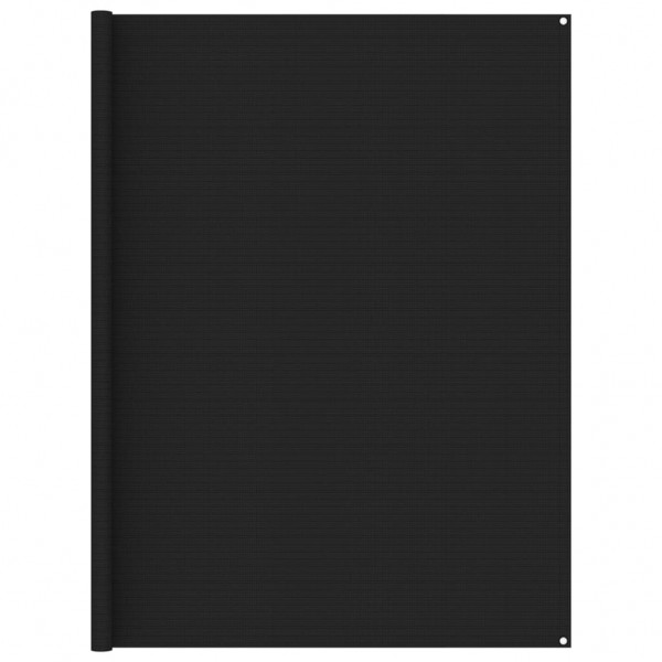 Alfombra de tienda de campaña negro 250x350 cm