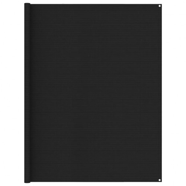 Alfombra de tienda de campaña negro 250x450 cm