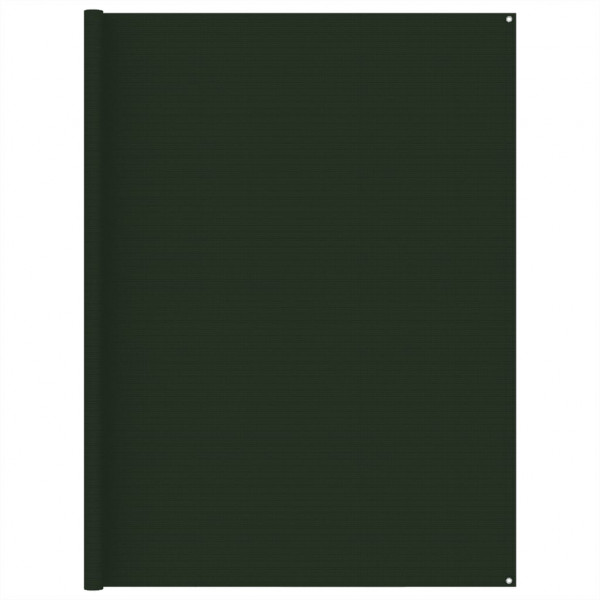 Alfombra de tienda de campaña verde oscuro 250x450 cm