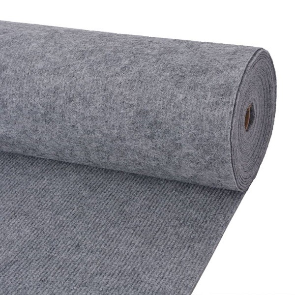 Alfombra para eventos estriada gris 1.2x10 m
