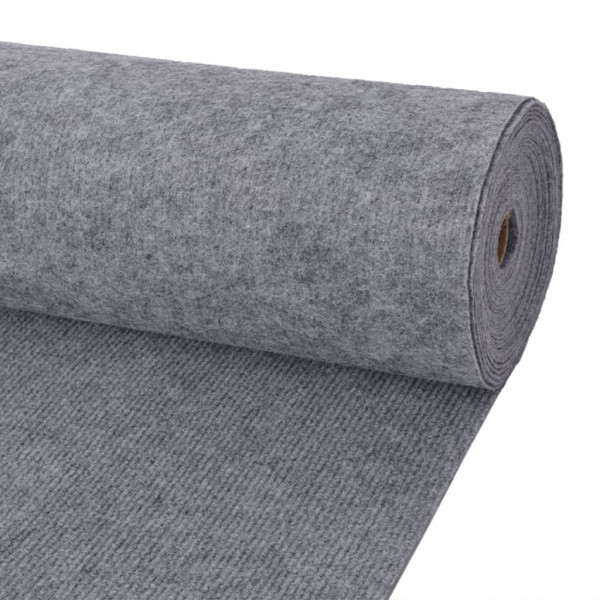 Alfombra para eventos estriada gris 1.2x20 m