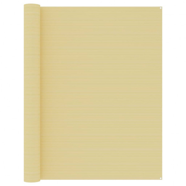 Alfombra para tienda de campaña beige 250x550 cm