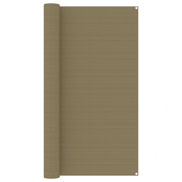 Alfombra para tienda de campaña gris taupe 200x200 cm