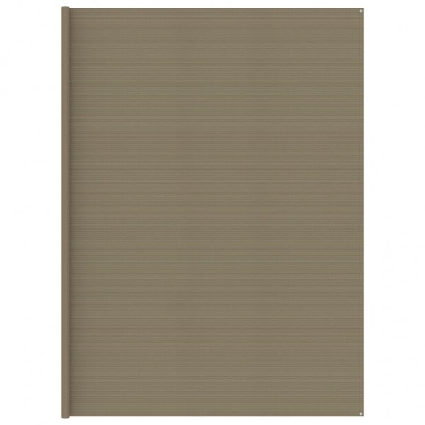 Alfombra para tienda de campaña gris taupe 400x400 cm