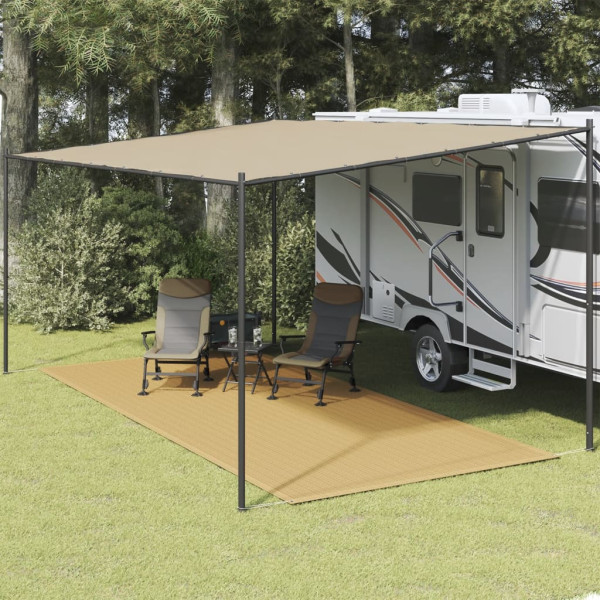 Alfombra para tienda de campaña HDPE arena 250x500 cm