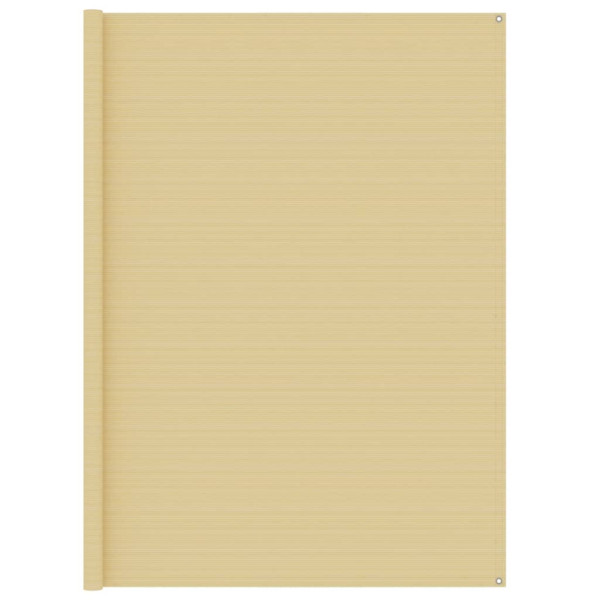 Alfombra para tienda de campaña HDPE beige 250x250 cm