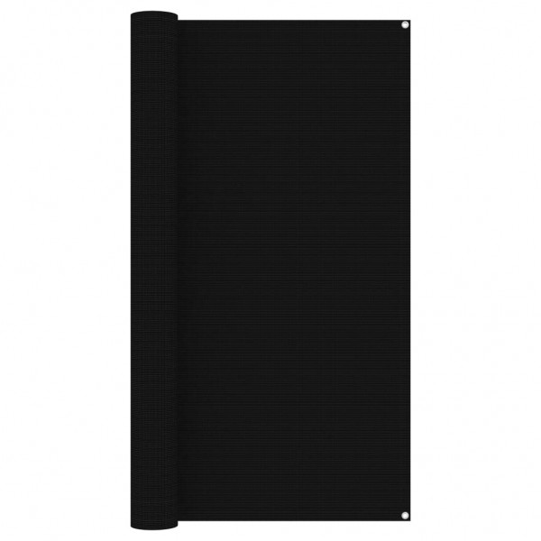 Alfombra para tienda de campaña negra 200x300 cm