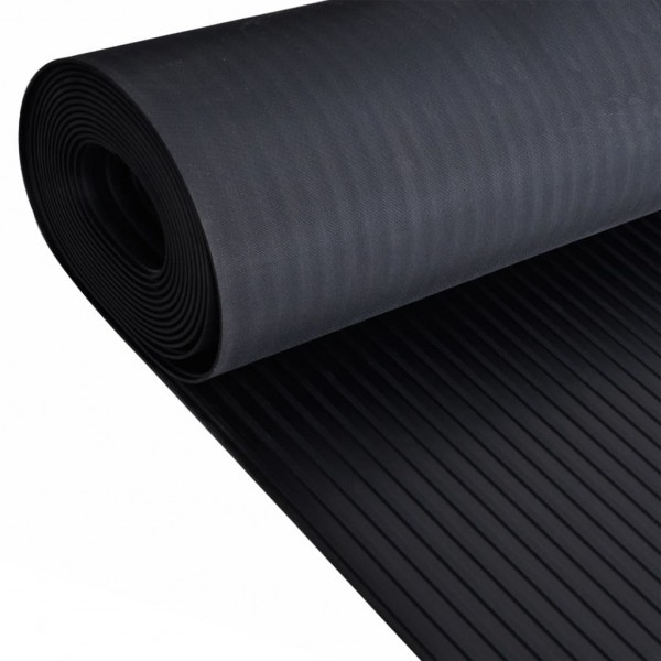 Alfombrilla de goma antideslizante 1.5x2 m 3 mm acanalado ancho