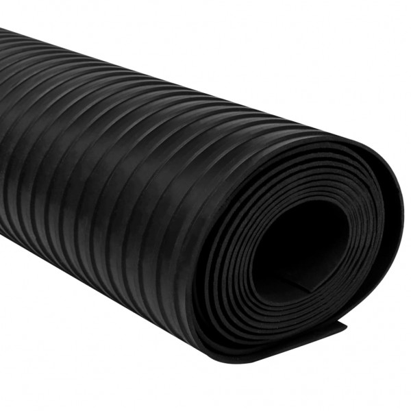 Alfombrilla de goma antideslizante 1.5x4 m 3 mm acanalado ancho