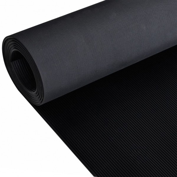 Alfombrilla de goma antideslizante 1.5x4 m 3 mm acanalado fino