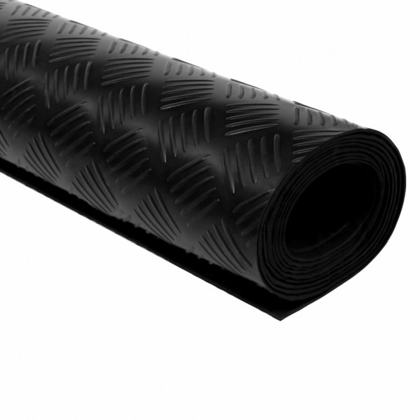 Alfombrilla de goma antideslizante 1.5x4 m 3 mm ajedrezado