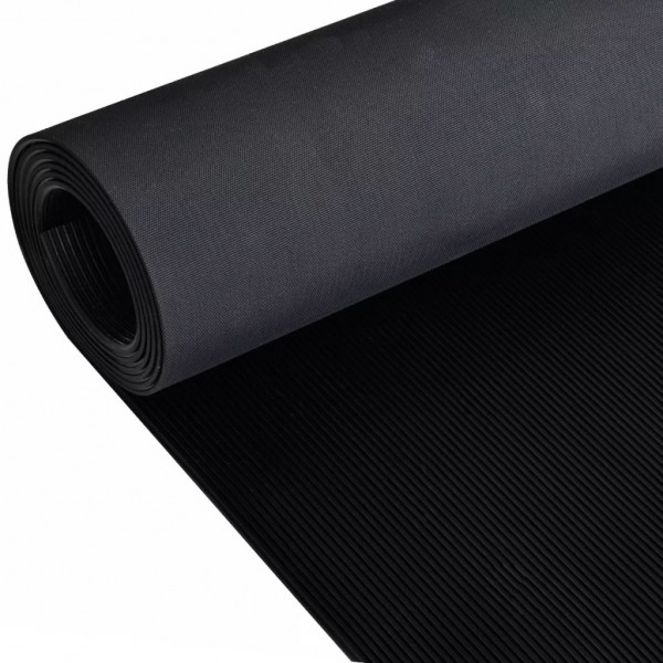 Alfombrilla de goma antideslizante acanalado fino 2x1 m