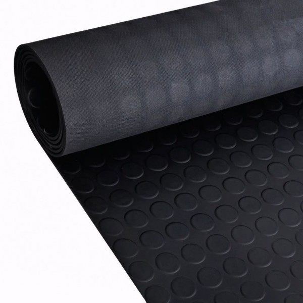 Alfombrilla de goma antideslizante con puntos 5x1 m