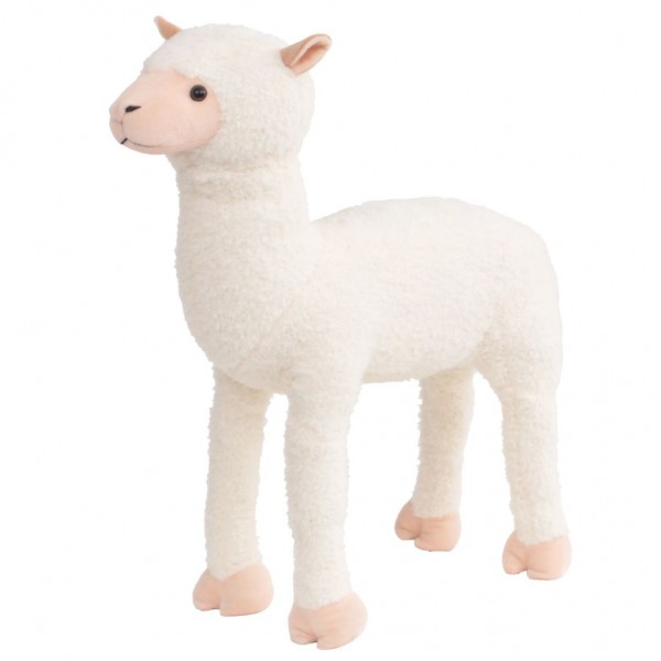Alpaca de peluche de pie blanca XXL