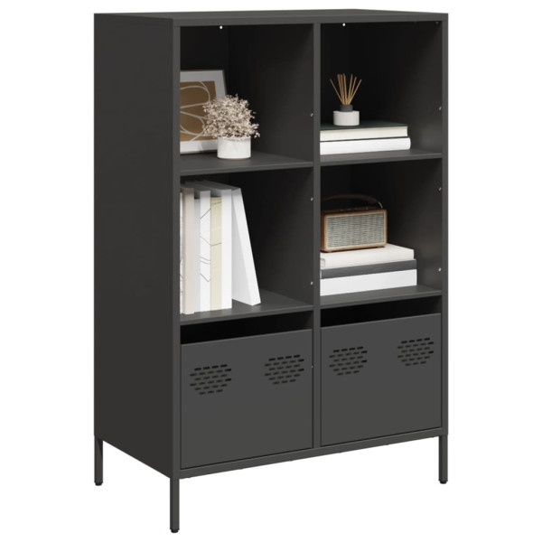 Aparador acero negro 68x39x103.5 cm