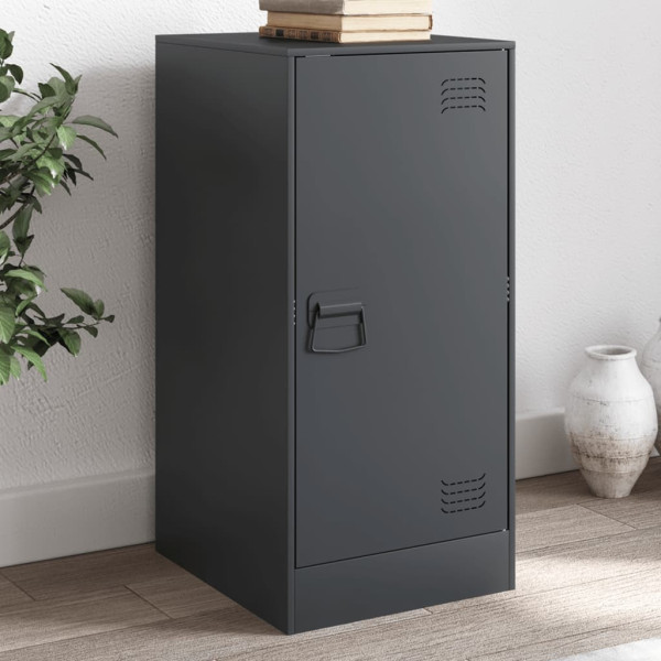 Aparador de acero gris antracita 34.5x39x73 cm