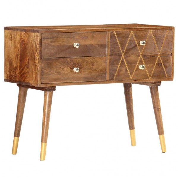 Aparador de madera maciza de mango 85x40x70 cm