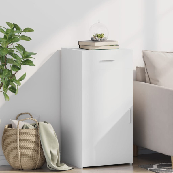 Aparador madera de ingeniería blanco 45x42.5x93 cm