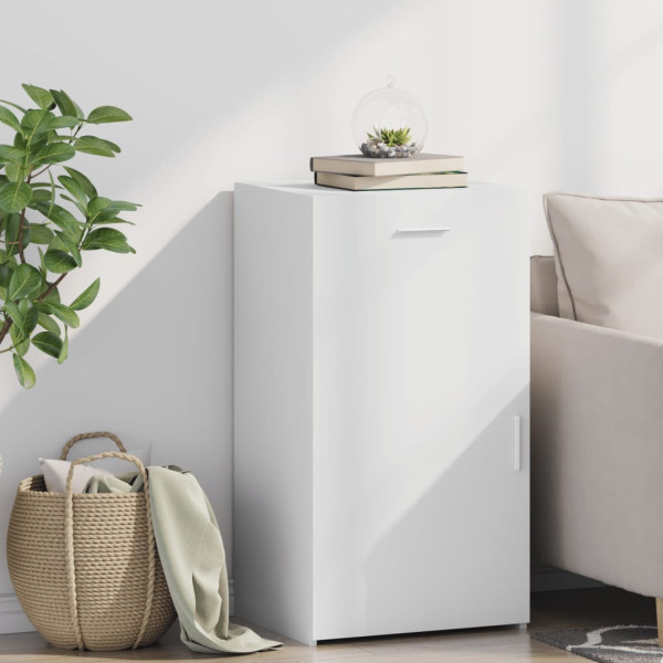 Aparador madera de ingeniería blanco 50x42.5x93 cm