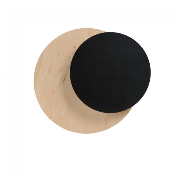 Aplique de pared Aura Madera+Negro