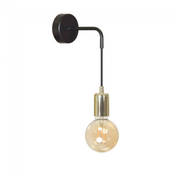 Aplique de pared Sives Negro