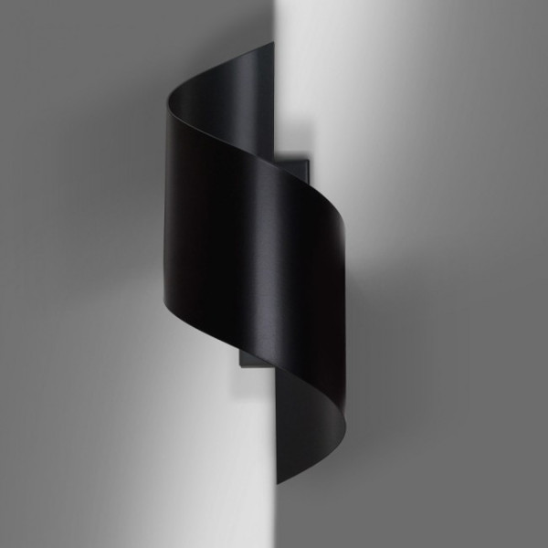 Aplique de pared Snape Negro