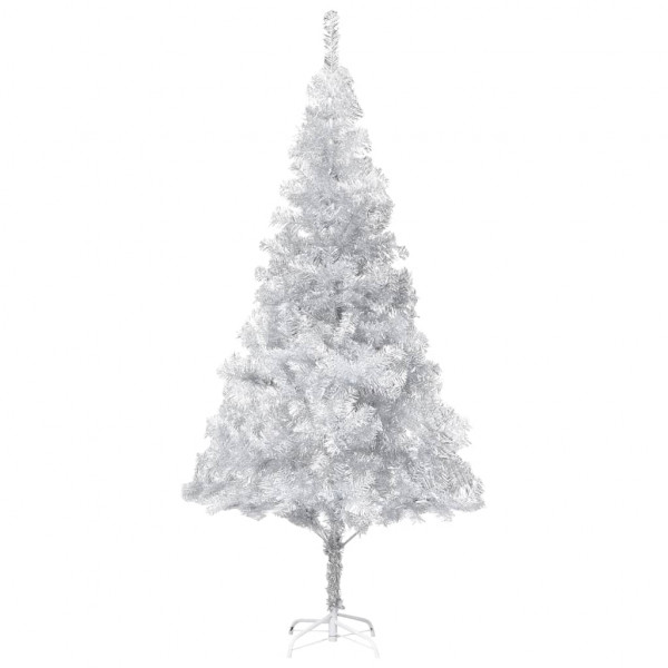 Árbol de Navidad artificial con soporte plateado PET 240 cm