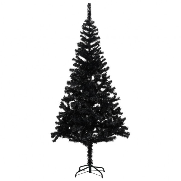 Árbol de Navidad artificial con soporte PVC negro 240 cm