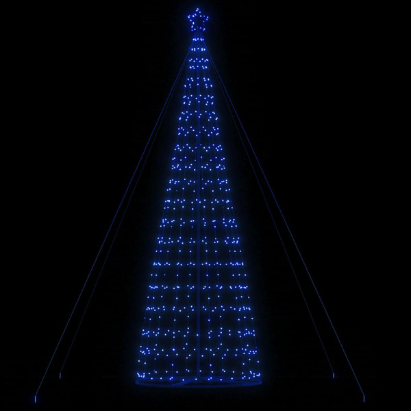 Árbol de Navidad cono de luz 1534 LEDs azul 503 cm