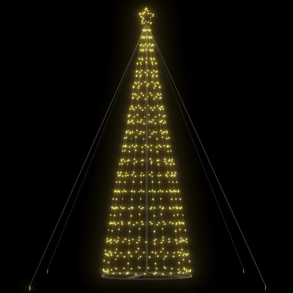 Árbol de Navidad cono de luz 1534 LEDs blanco cálido 503 cm