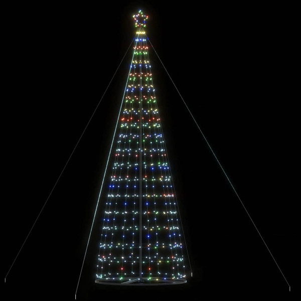 Árbol de Navidad cono de luz 1534 LEDs de colores 503 cm