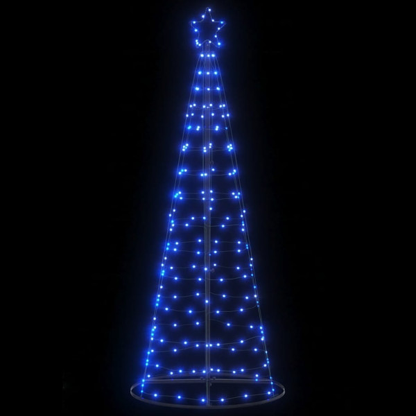 Árbol de Navidad cono de luz 200 LEDs azul 182 cm